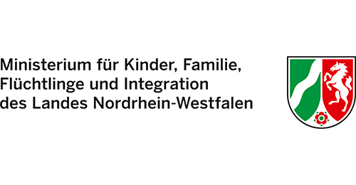 Ministerium für Kinder, Familie, Flüchtlinge und Integration des Landes Nordrhein-Westfalen Logo